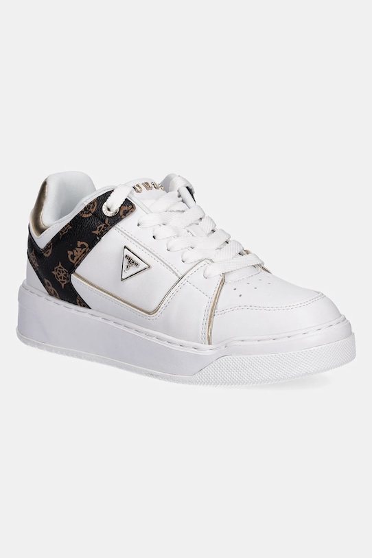 Tenisky Guess DELOVE platforma biela FLTDEL.FAL12.WHITE