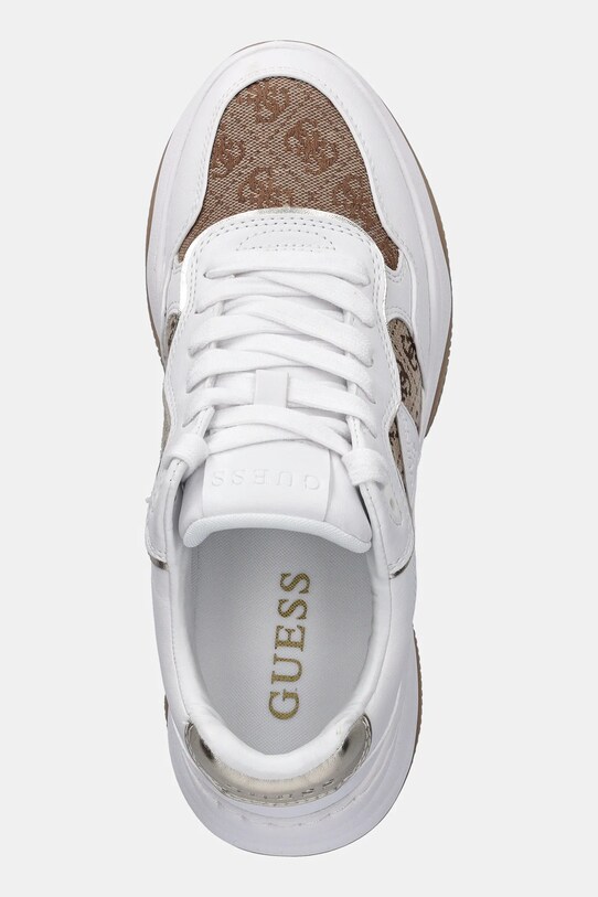 Guess sneakers HAPYY4 alb FLTHP4.FAL12.BEIBR