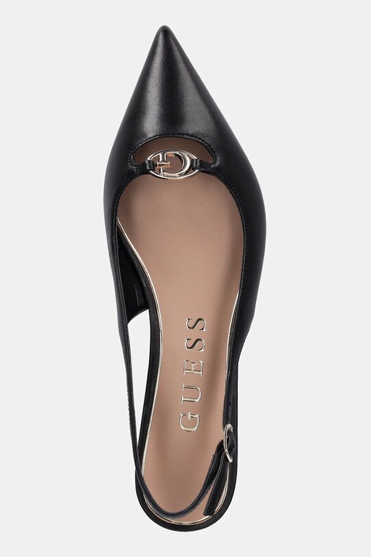 Kožne salonke Guess JESSAH crna FLTJES.LEA05.BLACK