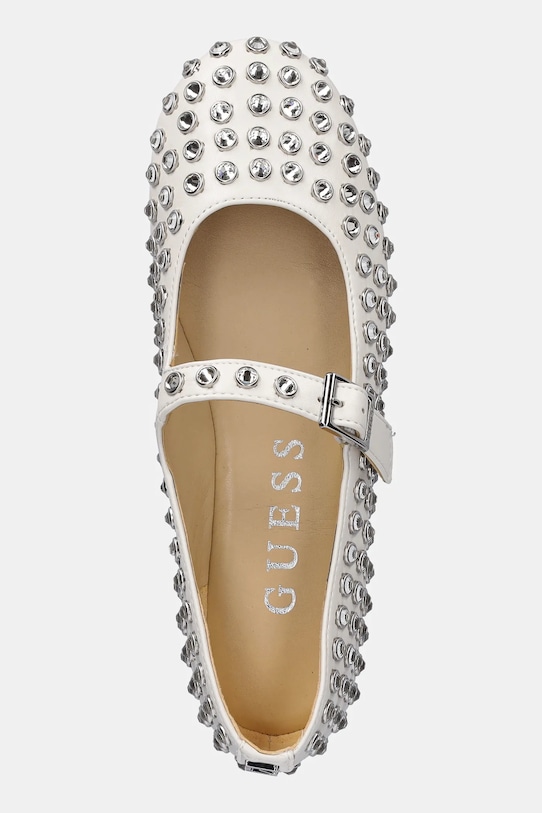Guess baleriny KALIDAL biały FLTKDL.ELE02.WHITE