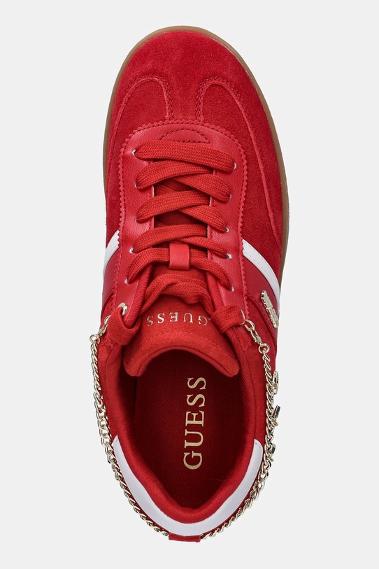 Guess sneakersy NAOKO czerwony FLTNAO.SUE12.RED