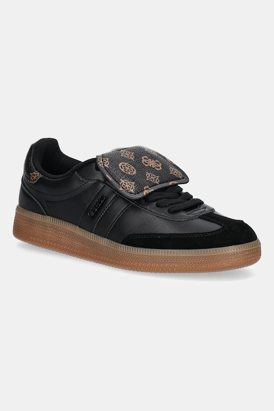 Guess sneakersy OLEEZA skóra zamszowa czarny FLTOLE.ELE12.BLACK