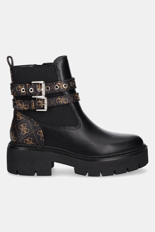 Gležnjače Guess SADRINO FLTSDR.FAL10.BLKBR crna AW25