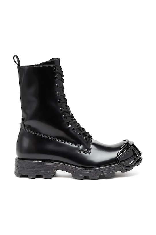 Кожаные полусапожки Diesel D-Hammer Bt D венский чёрный Y03228.P4471.T8013