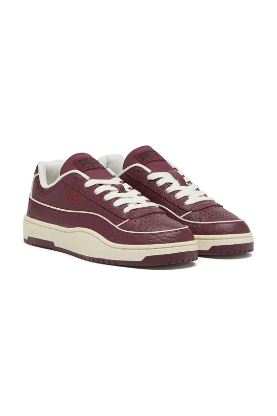 Diesel sneakersy skórzane S-Tracker-D Low W Y03513.P8417.T5086 bordowy AW25