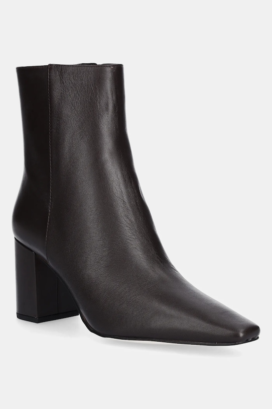 MICHAEL Michael Kors botki skórzane Elise słupek brązowy 40T5ELME5L.251