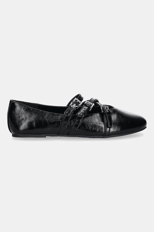 MICHAEL Michael Kors bőr balerina cipő Indy 40T5IDFP1L.001 fekete AW25