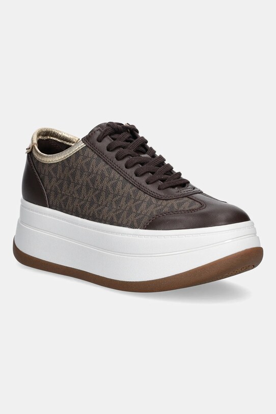 MICHAEL Michael Kors sneakersy Hayes imitacja skóry licowej brązowy 43T5HYFS2L.200
