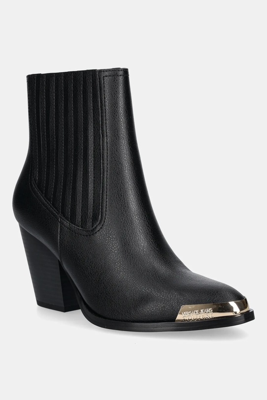 Versace Jeans Couture botki skórzane słupek czarny 79VA3S26.ZPB68.899