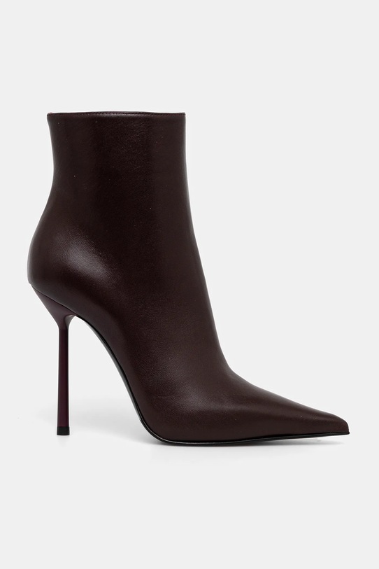 Kožne gležnjače Le Silla Stivaletto Bella 4217C100BMPPNEM160 bordo AW25