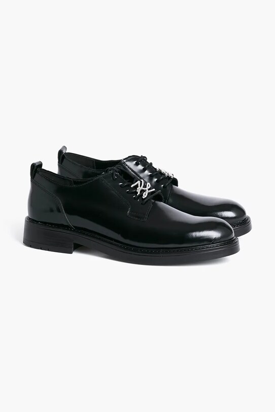 Karl Lagerfeld bőr félcipő BLAKE KL41425.000 fekete AW25