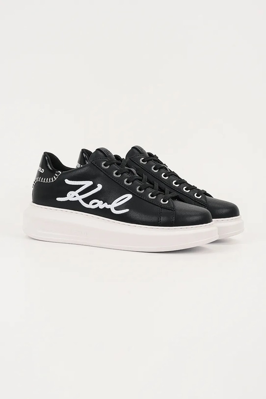 Karl Lagerfeld sneakersy skórzane KAPRI KL62572A.000 czarny AW25