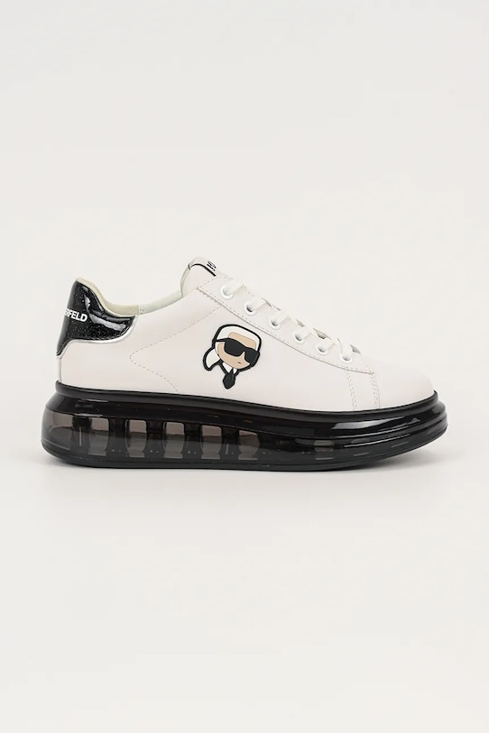 Karl Lagerfeld sneakersy skórzane KAPRI KUSHION platforma biały KL62630N.010