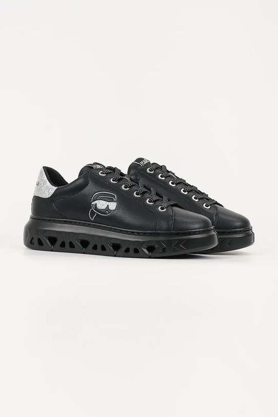 Karl Lagerfeld sneakersy skórzane KAPRI KITE KL64525.00S czarny AW25
