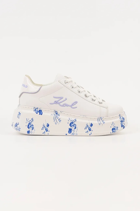 Karl Lagerfeld sneakers din piele ANAKAPRI platformă alb KL63511F.01V