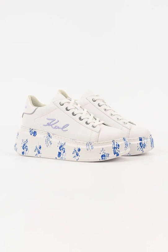 Karl Lagerfeld sneakersy skórzane ANAKAPRI KL63511F.01V biały AW25