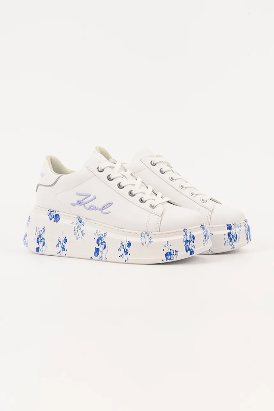 Karl Lagerfeld sneakers din piele ANAKAPRI KL63511F.01V alb AW25