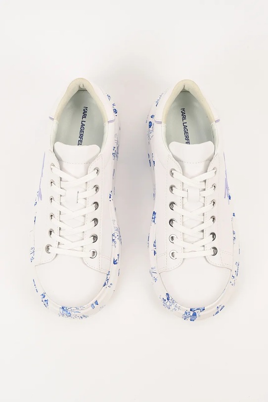 Karl Lagerfeld sneakers din piele ANAKAPRI alb KL63511F.01V