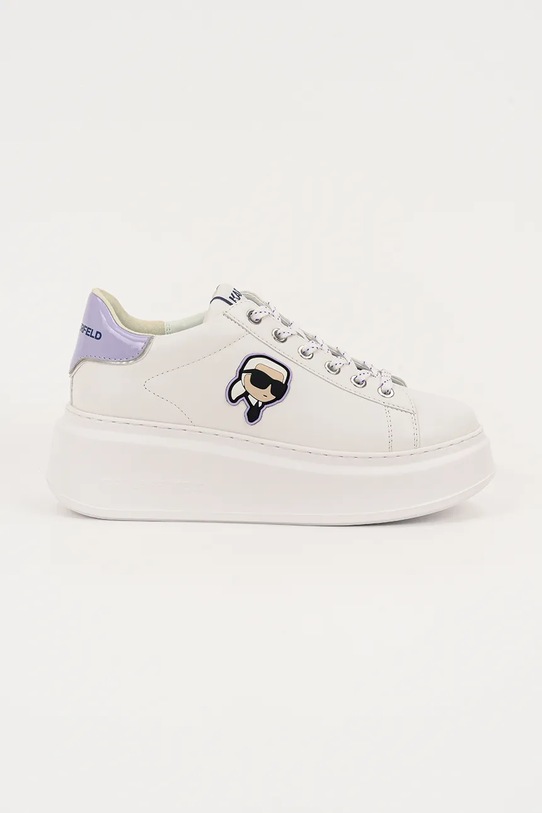Karl Lagerfeld sneakersy skórzane ANAKAPRI platforma biały KL63530N.01V