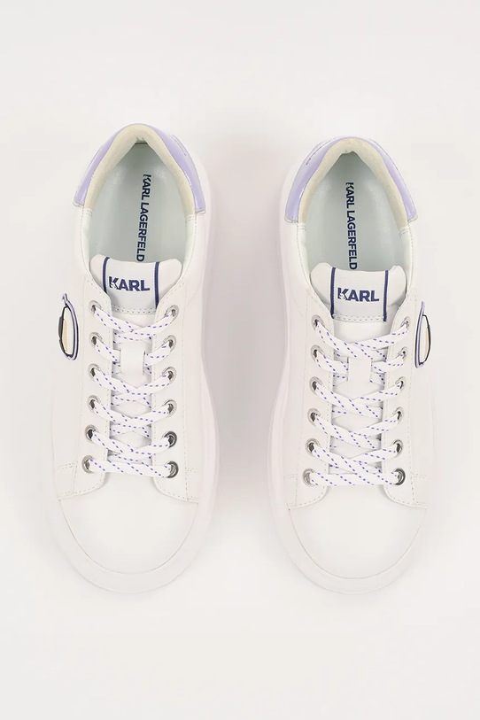 Karl Lagerfeld sneakersy skórzane ANAKAPRI biały KL63530N.01V