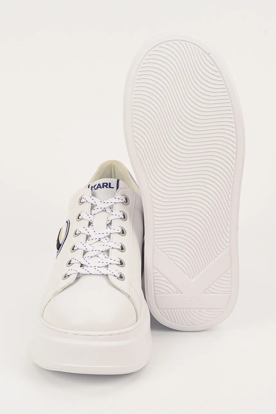 Karl Lagerfeld sneakersy skórzane ANAKAPRI KL63530N.01V biały