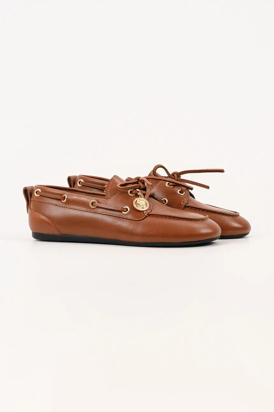 Karl Lagerfeld mokasyny skórzane MARLEE KL41325.022 brązowy AW25