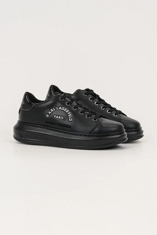 Karl Lagerfeld sneakersy skórzane KAPRI KL62539K.00X czarny AW25