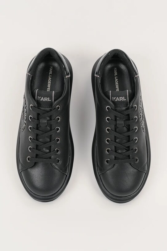 Karl Lagerfeld sneakersy skórzane KAPRI czarny KL62539K.00X