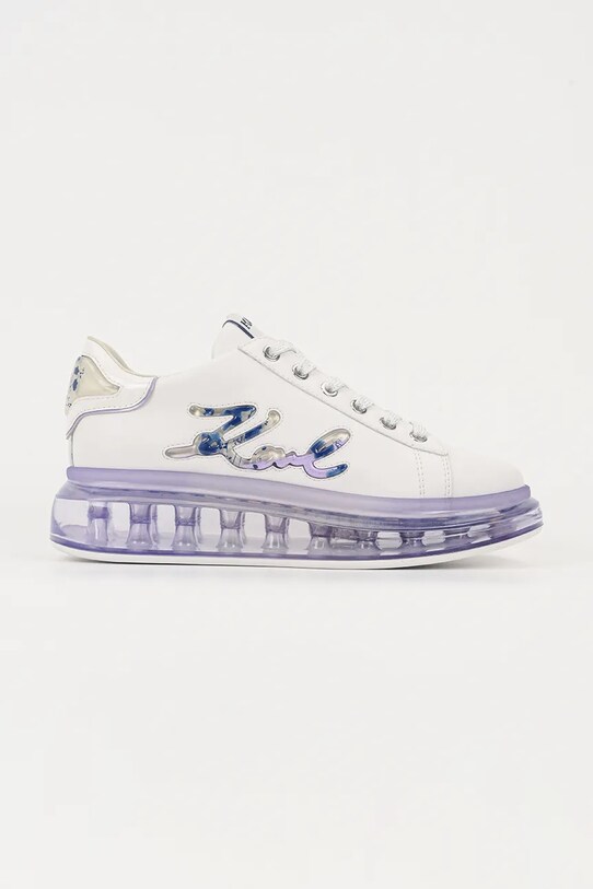 Karl Lagerfeld sneakersy skórzane KAPRI KUSHION platforma biały KL62610H.01V