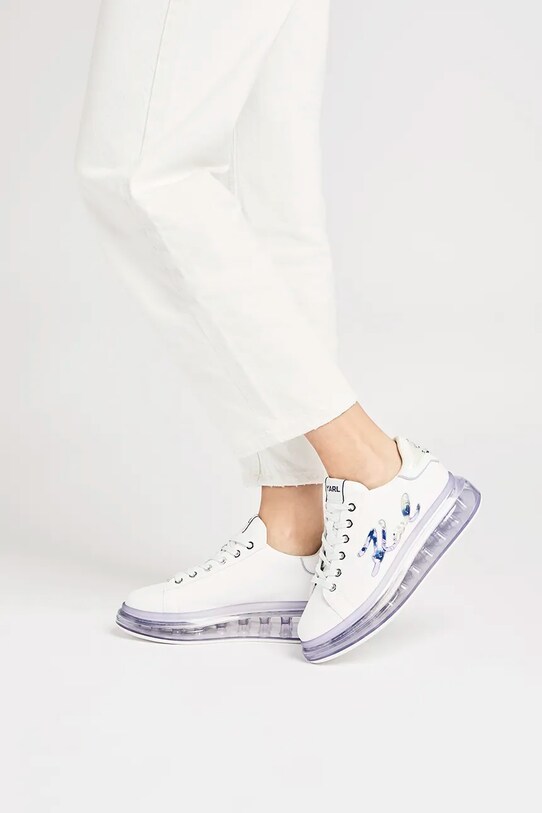Karl Lagerfeld sneakersy skórzane KAPRI KUSHION KL62610H.01V