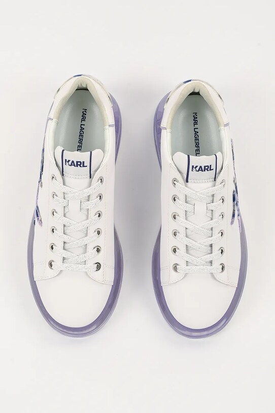 Karl Lagerfeld sneakersy skórzane KAPRI KUSHION biały KL62610H.01V