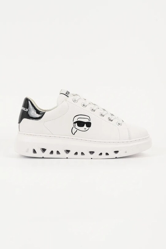Karl Lagerfeld sneakersy skórzane KAPRI KITE platforma biały KL64525.011