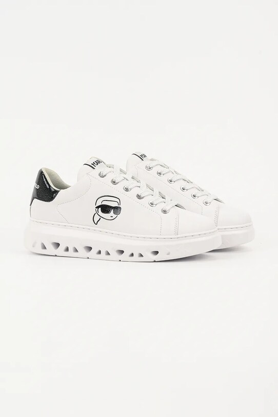 Karl Lagerfeld sneakersy skórzane KAPRI KITE KL64525.011 biały AW25