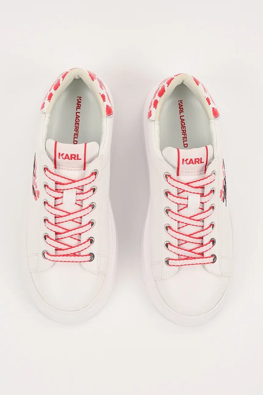 Кожаные кроссовки Karl Lagerfeld ANAKAPRI белый KL63518V.01D