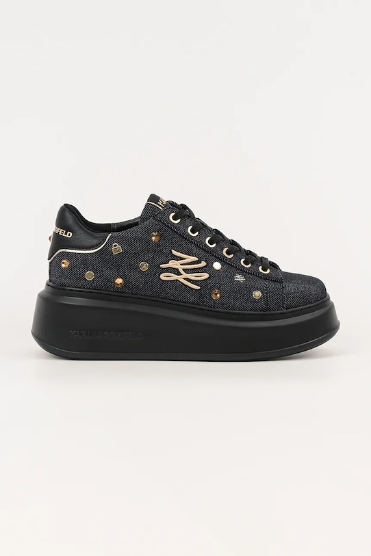 Karl Lagerfeld sneakers ANAKAPRI textil negru KL63528D.DAG