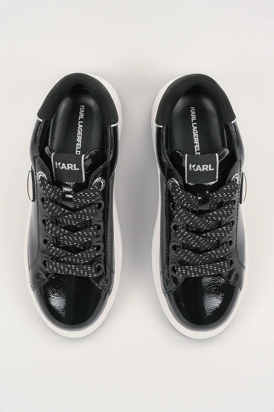 Δερμάτινα αθλητικά παπούτσια Karl Lagerfeld KAPRI LUG μαύρο KL67531.100