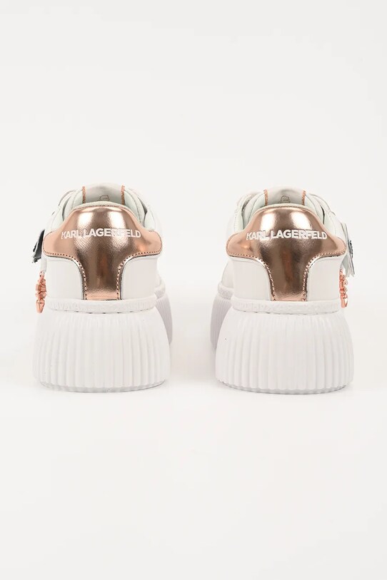 Obuwie Karl Lagerfeld sneakersy skórzane KREEPER LO KL42376T.01P biały
