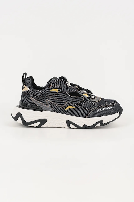 Karl Lagerfeld sneakers din piele BLAZE platformă bleumarin KL62425D.40A