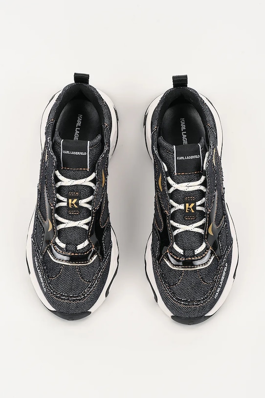 Karl Lagerfeld sneakers din piele BLAZE bleumarin KL62425D.40A