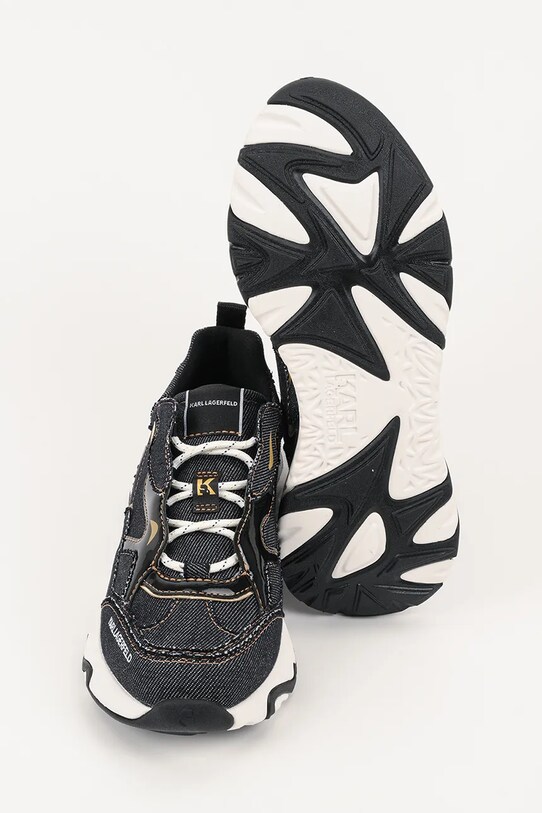Karl Lagerfeld sneakersy skórzane BLAZE KL62425D.40A granatowy