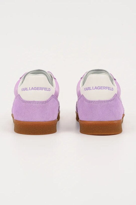 Obuwie Karl Lagerfeld sneakersy skórzane KANDIDATE KL63855.3LV fioletowy