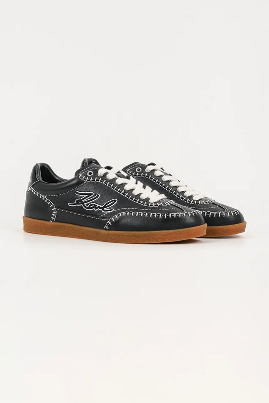 Karl Lagerfeld sneakersy skórzane KANDIDATE KL63810A.000 czarny AW25