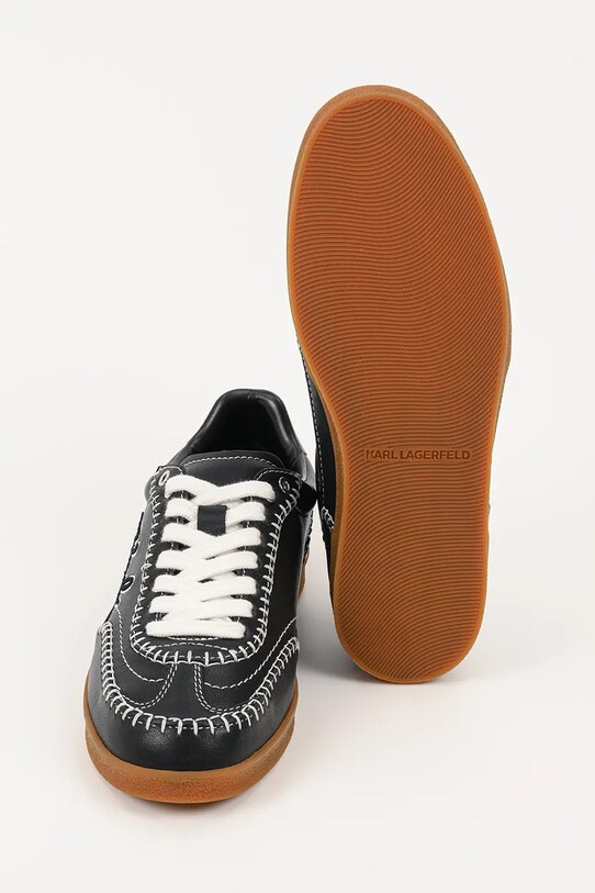 Karl Lagerfeld sneakersy skórzane KANDIDATE KL63810A.000 czarny
