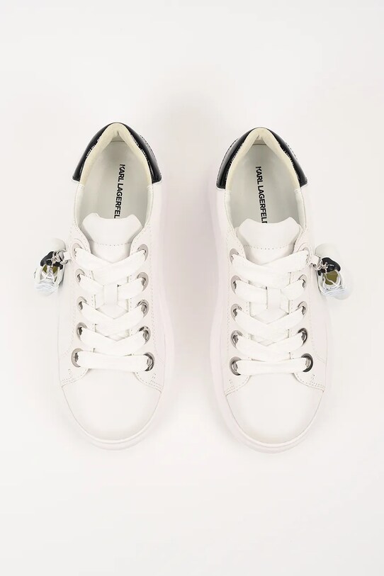Karl Lagerfeld sneakersy skórzane KAPRI biały KL62519.011