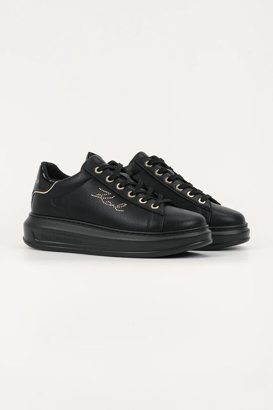 Karl Lagerfeld sneakersy skórzane KAPRI KL62518.00G czarny AW25