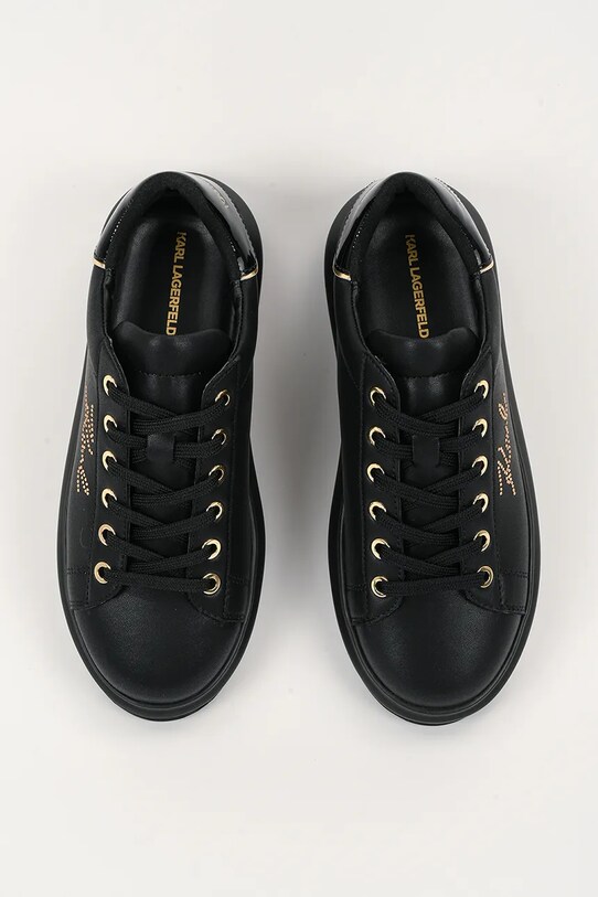 Karl Lagerfeld sneakersy skórzane KAPRI czarny KL62518.00G