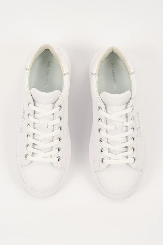 Karl Lagerfeld sneakersy skórzane KAPRI biały KL62518.01S