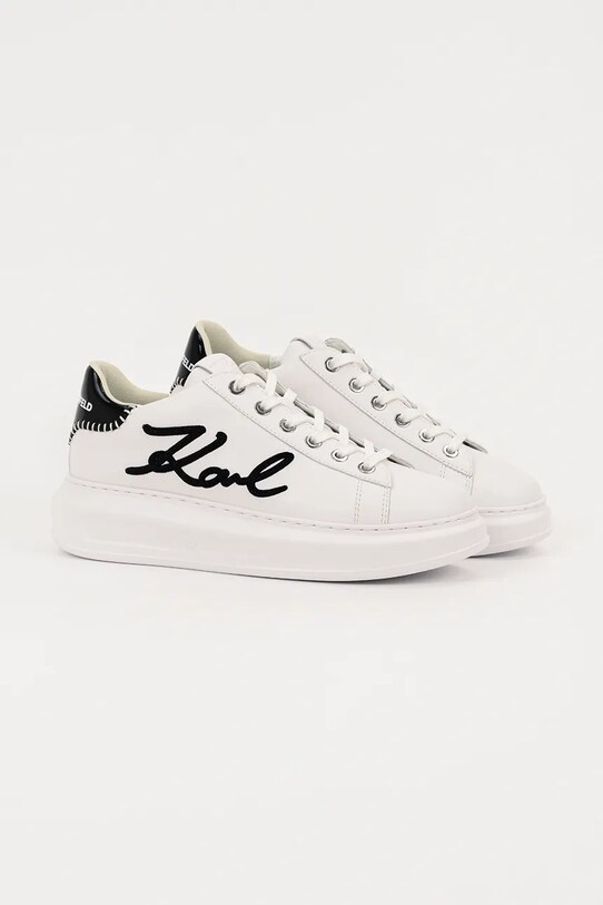 Karl Lagerfeld sneakersy skórzane KAPRI KL62572A.011 biały AW25
