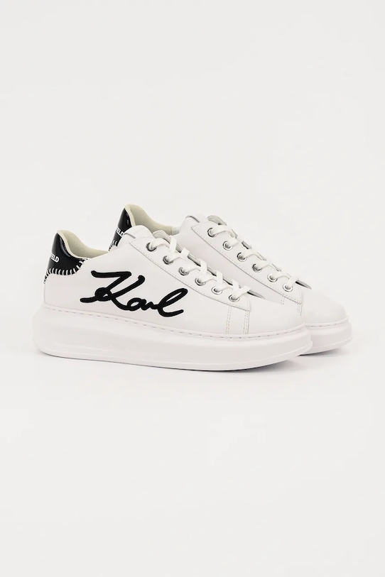 Karl Lagerfeld sneakers din piele KAPRI KL62572A.011 alb AW25