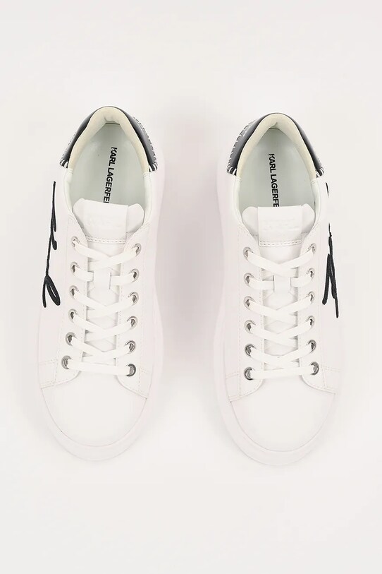 Karl Lagerfeld sneakersy skórzane KAPRI biały KL62572A.011